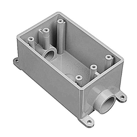 non metalic junction box|single gang non metallic box.